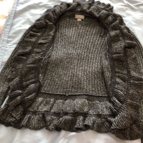 Elegant Open Front Sweater. Pretty Knitted Pattern Size M - Picture 9 of 16